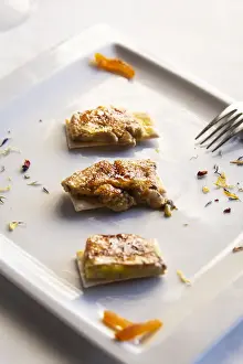 Teruel Prints: Spain, Aragon, Mora de Rubielos, Truffled caramelised mi-cuit fois gras upon crunchy