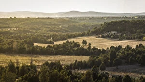 Spain, Aragon, Valbona, Landscape from the MasAA┬¡a Rio Pilas estate