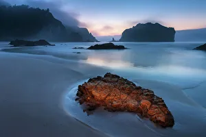 Images Dated 31st May 2023: Spain, Asturias, Playa de la Franca, beach near la Franca town