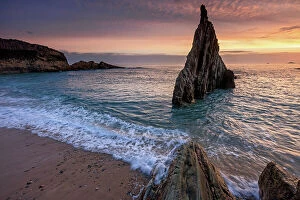 Images Dated 31st May 2023: Spain, Asturias, Playa de Mexota, Mexota beach