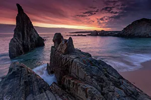 Images Dated 31st May 2023: Spain, Asturias, Playa de Mexota, Mexota beach