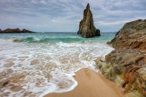 Images Dated 31st May 2023: Spain, Asturias, Playa de Mexota, Mexota beach