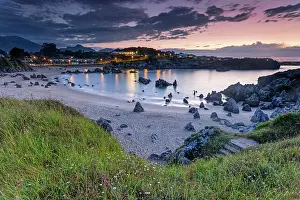 Northen Spain Prints: Spain, Asturias, Playa de Torres, beach near Llanes town
