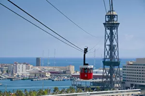 Images Dated 6th October 2008: Spain, Barcelona, Cable Car (Transbordador Aeri)