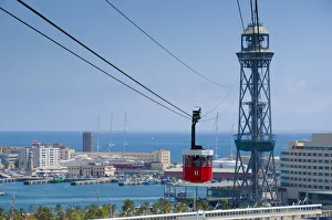 Images Dated 6th October 2008: Spain, Barcelona, Cable Car (Transbordador Aeri)