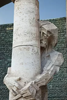 Images Dated 16th June 2011: Spain, Barcelona, Sagrada Familia, Flagellation of Christ Statue