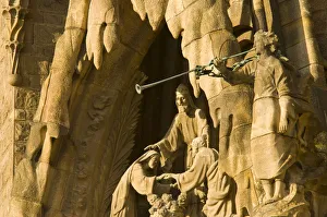 Images Dated 6th October 2008: Spain, Barcelona, Sagrada Familia cathedral