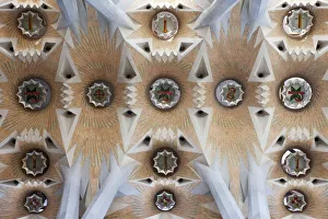 Spain, Barcelona, Sagrada Familia, Interior