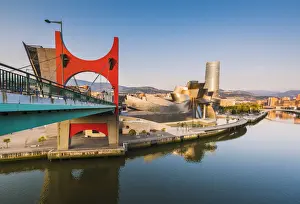 Spain, Basque Country, Bilbao. Guggenheim Museum Bilbao designed by Frank Gehry