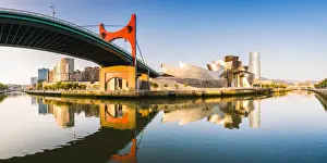 Spain, Basque Country, Bilbao. Guggenheim Museum Bilbao designed by Frank Gehry