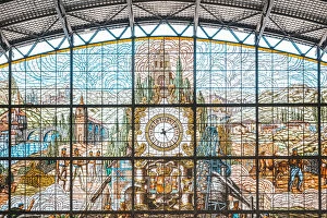 Images Dated 2018 September: Spain, Basque Country, Bilbao. The interior of Abando train station