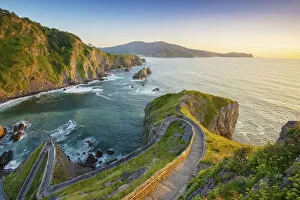 Images Dated 30th July 2018: Spain, Basque country, San Juan de Gaztelugatxe, view from church