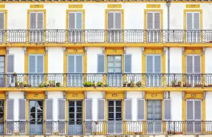 Images Dated 15th March 2019: Spain, Basque Country, San Sebastian (Donostia), Plaza de la Constitucion, close up