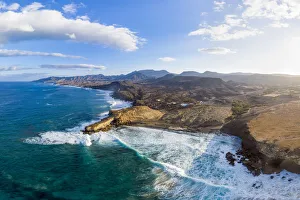 Images Dated 24th March 2020: Spain, Canary Islands, Fuerteventura, La Pared and Playa Pared