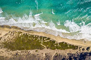 Images Dated 24th March 2020: Spain, Canary Islands, Fuerteventura, Jandia Peninsula, Playas de Sotavento, sand dunes
