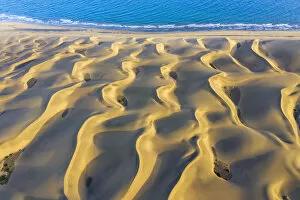 Images Dated 11th September 2019: Spain, Canary Islands, Gran Canaria, Maspalomas Sand Dunes