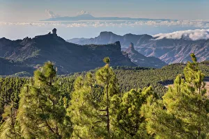 Images Dated 8th August 2022: Spain, Canary Islands, Gran Canaria, Roque Nublo