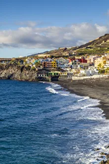 Images Dated 25th September 2019: Spain, Canary Islands, La Palma Island, Puerto Naos, resort town view