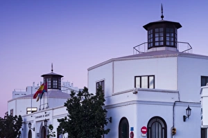 Spain, Canary Islands, Lanzarote, Arecife, town hall, dawn