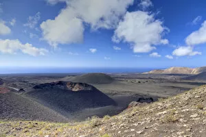 Images Dated 15th May 2012: Spain, Canary Islands, Lanzarote, Timanfaya National Park, Volcanic Craters