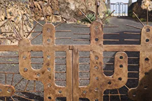 Spain, Canary Islands, Lanzarote, Guatiza, Jardin de Cactus, botanical park designed