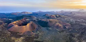 Images Dated 24th March 2020: Spain, Canary Islands, Lanzarote, Volcanos in Timanfaya National Park
