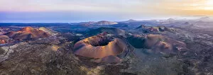 Images Dated 24th March 2020: Spain, Canary Islands, Lanzarote, Volcanos in Timanfaya National Park