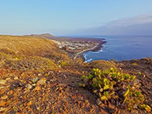 Macaronesia Prints: Spain, Canary Islands, Tenerife, Palm-Mar, View of the southern coast of the island