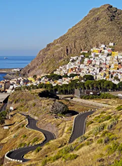 Spain, Canary Islands, Tenerife, Santa Cruz de Tenerife, Townscape of San Andres