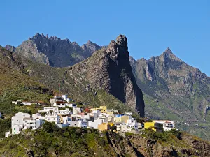 Vista Prints: Spain, Canary Islands, Tenerife, Almaciga, View of the village and the Anaga Mountains