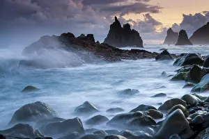 Spain, Canary Islands, Tenerife, Anaga region, Playa de Benijo