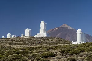 Images Dated 25th September 2019: Spain, Canary Islands, Tenerife Island, El Teide Mountain, Observatorio del Teide