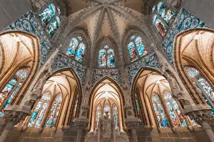 Spain, Castile and Leon, Astorga. The Episcopal Palace of Astorga designed by Antoni