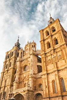 Images Dated 17th September 2018: Spain, Castile and Leon, Astorga. The gothic Cathedral of Astorga