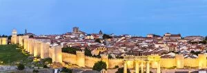 Wall Gallery: Spain, Castile and Leon, Avila. Fortified walls around the old city