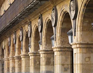 Central Spain Prints: Spain, Castile and Leon, Plaza Mayor, Salamanca, UNESCO World Heritage site