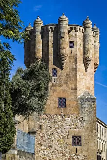 Images Dated 29th June 2022: Spain, Castile and Leon, Salamanca, Plaza Colon, The Clavero Tower