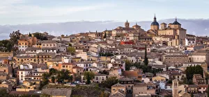 Spain, Castilla-La Mancaha, Toledo, View of old town from the