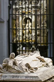 Images Dated 16th July 2020: Spain, Castilla-La Mancaha, Toledos Cathedral, The tomb of Juana de Pimentel in the