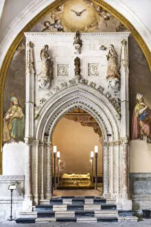 Images Dated 16th July 2020: Spain, Castilla-La Mancaha, Toledos Cathedral, The entrance of San Blas chapel