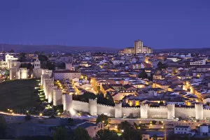 Images Dated 1st March 2012: Spain, Castilla y Leon Region, Avila Province, Avila, Las Murallas, town walls, elevated