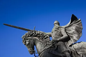 Images Dated 1st March 2012: Spain, Castilla y Leon Region, Burgos Province, Burgos, statue of El Cid