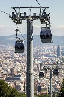 Images Dated 16th May 2022: Spain, Catalonia, Barcelona, Montjuic, Funicular railway in Montjuic
