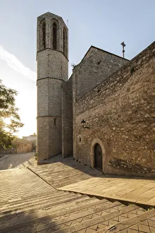 Images Dated 20th January 2021: Spain, Catalonia, Barcelona, Pedralbes Monastery, View of the Monastery from the Baixada