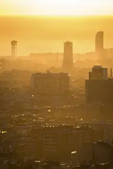 Sun Light Prints: Spain, Catalonia, Barcelona, The town centre from the Carretera de las Aguas