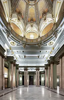 Spain, Comunidad de Madrid, The ballroom inside the Circle of Fine Arts building by
