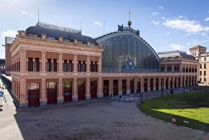 Images Dated 20th September 2021: Spain, Comunidad de Madrid, Madrid, The building of the Atocha Railway Station