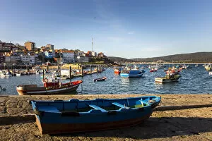 Images Dated 9th July 2020: Spain, Galicia, Costa da Morte, Finisterre, Port of Finisterre