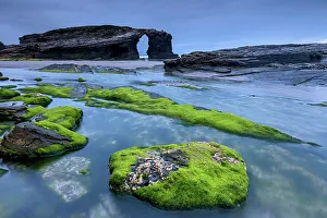 Images Dated 31st May 2023: Spain, Galicia, Praia das Catedrais, beach near Ribadeo town