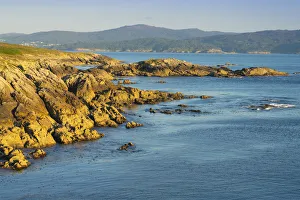 Meditereanean Country Prints: Spain, Galicia, Roncuda, view of bay